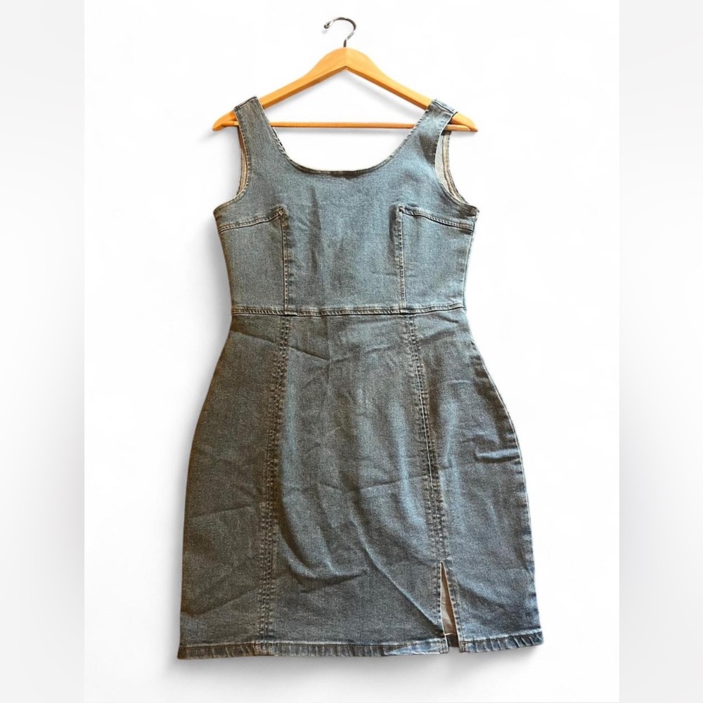 Stylish Denim Sleeveless Dress